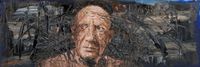 Pablo Picasso, 2003/2020, &Ouml;l auf Papier, 40 x 120 cm